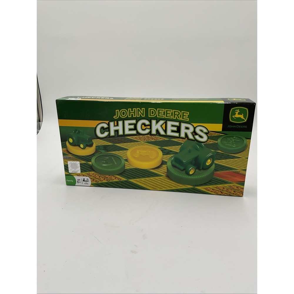 John Deere Checkers Complete Game Great For Kids Open Box